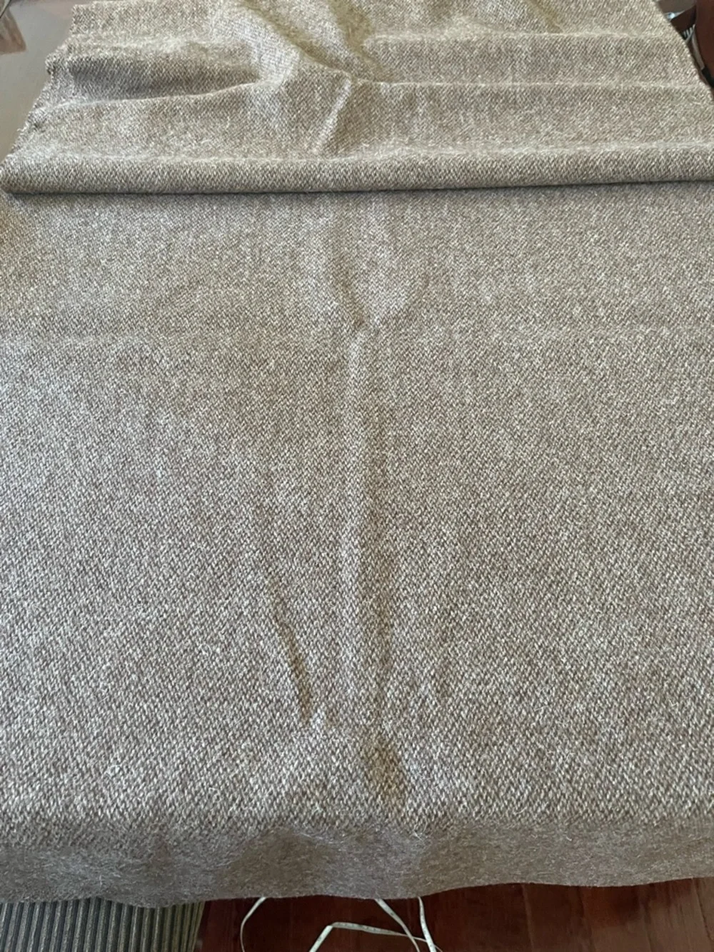 Designer Heavy Duty Textured Harris Tweed fabric- Neutral Taupe